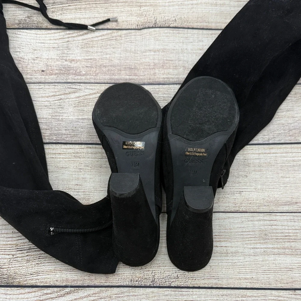Guess Black Over-the-Knee Boots